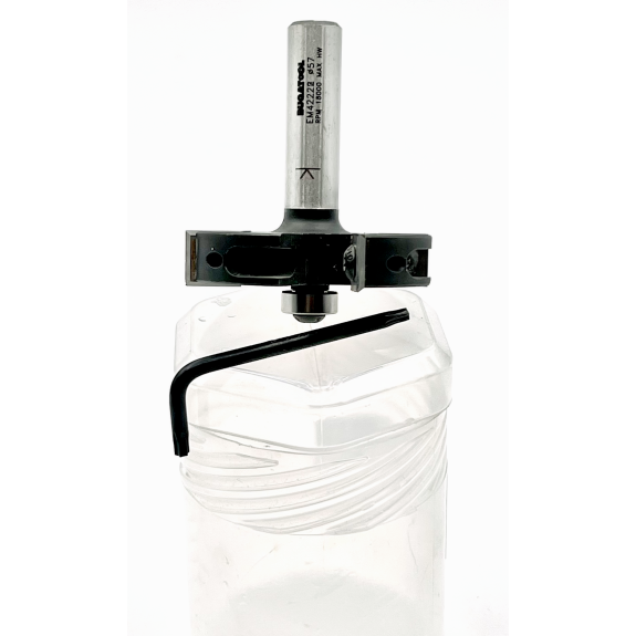Fresa para madera para rebajar cantos de encimera con vástago S12 para fresadora de mano - EM21275-Leer más