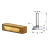 Fresa para madera de tiradores con vástago S6 y 2 cuchillas para fresadora de mano