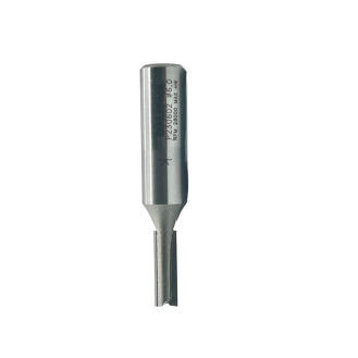Fresa para madera recta con punta de carburo con vástago S12, D6 y 2 cuchillas para fresadora de mano - P230602 /K-Leer más