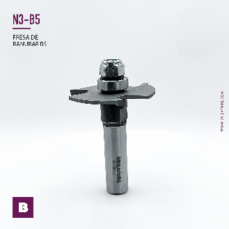 Fresa para madera de ranurar los cantos con vástago S12 y 5mm de espesor para fresadora de mano-Leer más