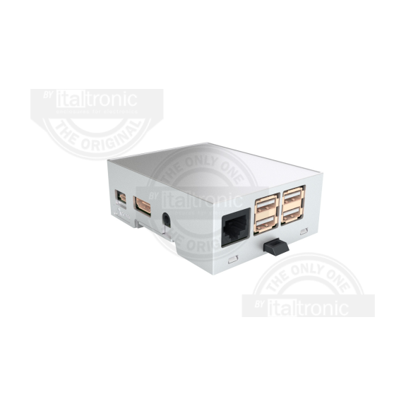 KIT CONTENITORE MODULBOX XTS COMPACT 4M RASPBERRY PI 3 B-B+ KIT CONTENITORE MODULBOX XTS COMPACT 4M RASPBERRY PI 3 B-B+-Lire la description