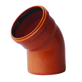 Coude 67° PVC égout rouge  Ø 200*-Lire la description