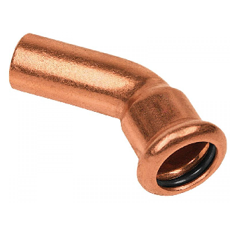 Coude MF 45° pressfitting cuivre  Ø 12*-Lire la description