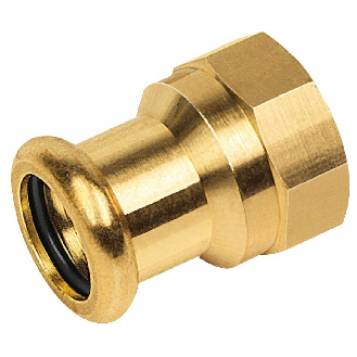 Manchon pressfitting bronze  Ø 1" F x 22-Lire la description
