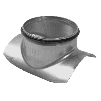 Piquage galva  à joint Ø 200 x 80 pour buse spiralée*-Lire la description
