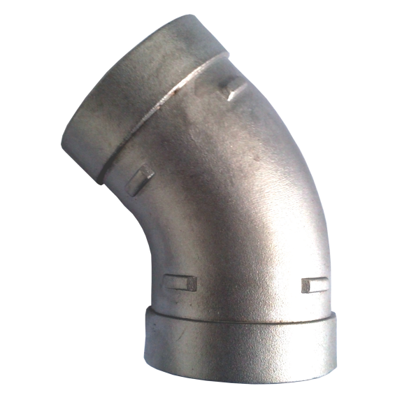 Coude 45° Quikcoup style 64 galva  Ø 5/4"*-Lire la description