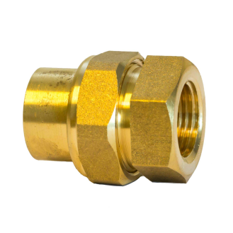 Raccord union FF laiton  Ø 6/4"-Lire la description