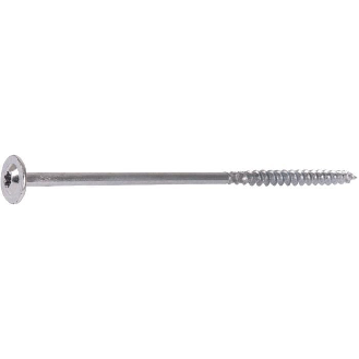 Vis à is charpente tête disque TX  - Nombre de pièce: 100 | Diamètre D (mm): 6 | Longueur L (mm): 160 | Type d'emut: T31 | Diamètre DK (mm): 19 | Longueur LF (mm): 65-Lire la description
