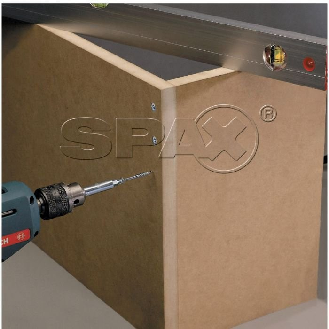Vis  Filetage partiel, tête fraisée spécial MDF (médium) - Diamètre DK (mm): 7 | Longueur L (mm): 45 | Nombre de pièce: 200 | Longueur LF (mm): 30 | Diamètre D (mm): 4 | Type d'emut: T20-Lire la description