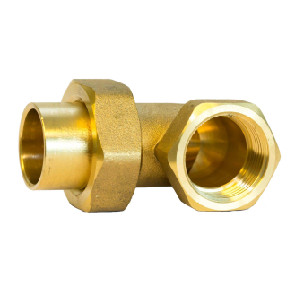 Coude raccord F/C laiton  Ø 3/4" F x 22*-Lire la description