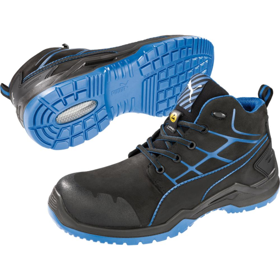 Stiefel 634200, ESD,S3,Gr.45,schwarz/blauPuma Stiefel 634200, ESD,S3,Gr.45,schwarz/blauPuma-Beschreibung lesen