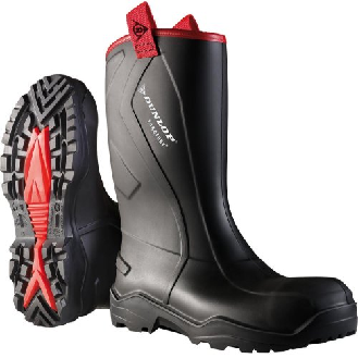 Stiefel Dunlop Purofort+ Rugged, Gr. 44, schwarz-Beschreibung lesen