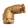 Raccord à compression HUOT - Coude - G - 3/4" (27,5 mm) - Pour tuyau en PE - 16 bar