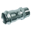 Manchon pressfitting inox  Ø 6/4" M x 35*