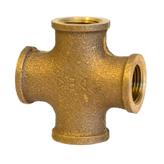 Croix femelle bronze 3180  Ø 1/2"*-Lire la description