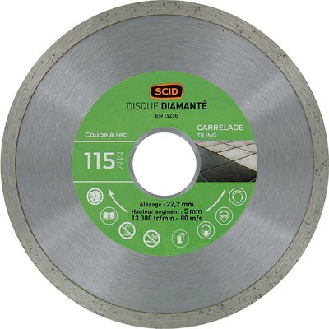 Disque diamant Eco carrela universel  pour meuleuse - Alésa: 25.4 mm | Ø: 180 mm-Lire la description