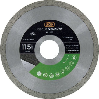 Disque diamant carrela universel  pour meuleuse - Ø: 125 mm-Lire la description