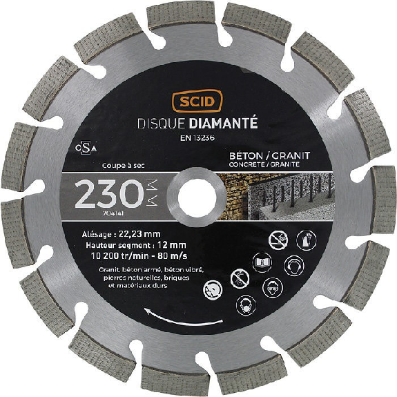 Disque béton granit expert-Lire la description