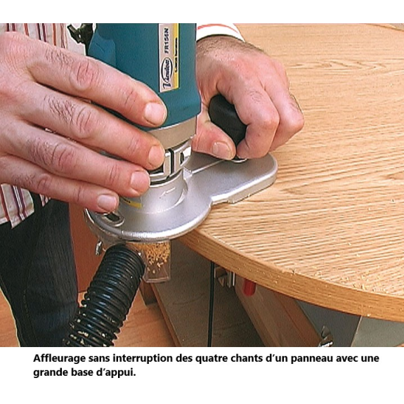 Set d'affleurage avec affleureuse et tête interchangeable-Lire la description