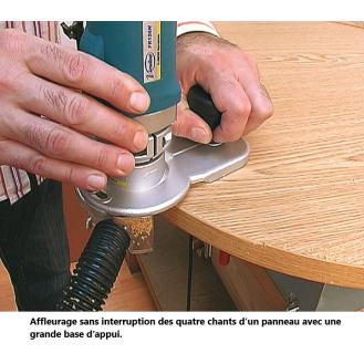 Set d'affleurage avec affleureuse et tête interchangeable-Lire la description