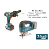 Kit machine à batterie visseuse perceuse scie sauteuse