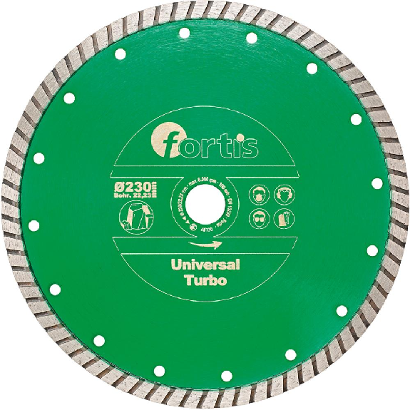 Diamant-Trennscheibe Univl Turbo Ø 115 mm turbosegmentiert 10 mm Bohrung 22,2 mm Diamant-Trennscheibe Univl Turbo Ø 115 mm turbosegmentiert 10 mm Bohrung 22,2 mm-Beschreibung lesen