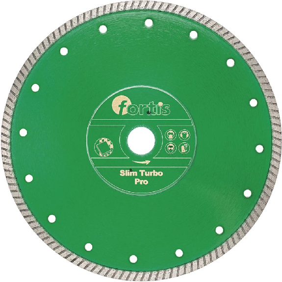 Diamant séparateur Slim Turbo par Ø 125 mm avec segment turbose 7 mm alésage 22,2 mm-Lire la description