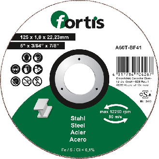 Trennscheibe Stahl 125 x 1,0mm gerade-Beschreibung lesen