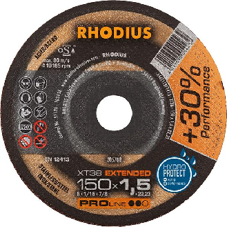 Trennscheibe XT38 150 x 1,5mm ger. Rhodius-Beschreibung lesen