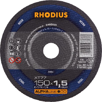 Trennscheibe XT77 150 x 1,5mm ger. Rhodius-Beschreibung lesen