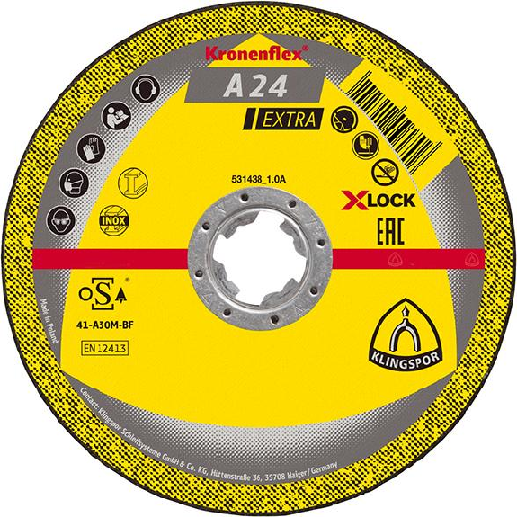 Trennscheibe A24Ex X-Lock125x2,5mm Gekr.-Leggi tutto