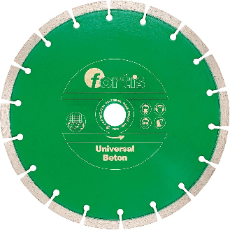 Diamant-Trennscheibe Univl Beton Ø 125 mm gesintert 10 mm Bohrung 22,2 mm-Beschreibung lesen