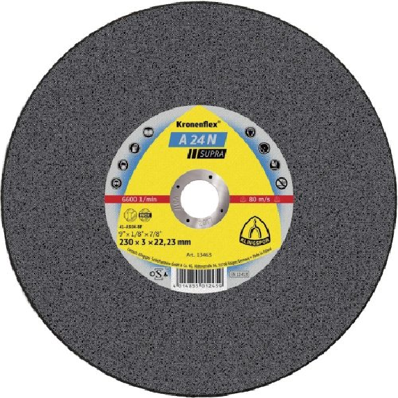 Trennscheibe A24N Supra 180x3,0mm gera. Klingspor Trennscheibe A24N Supra 180x3,0mm gera. Klingspor-Beschreibung lesen