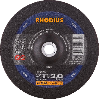Trennscheibe KSMK 230 x 3,0mm gekr. Rhodius-Beschreibung lesen