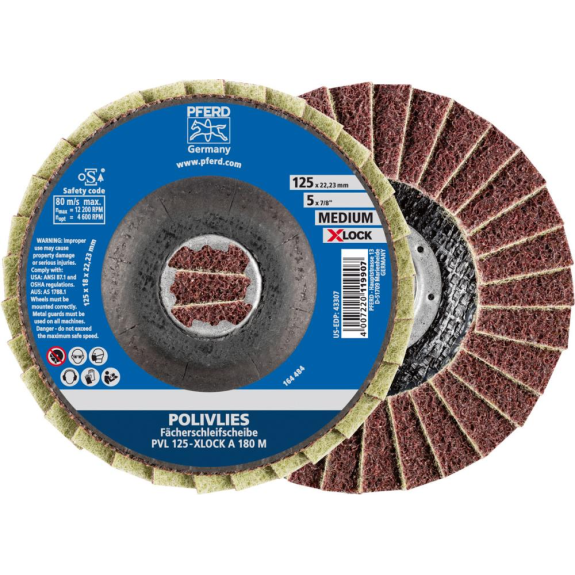 Polivlies Disc X-Lock Pvl A 125 mm 240 Fine-Lire la description