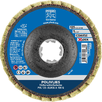 Polivliesscheibe X-LOCK PVL A 125mm 100 grob Pferd-Beschreibung lesen