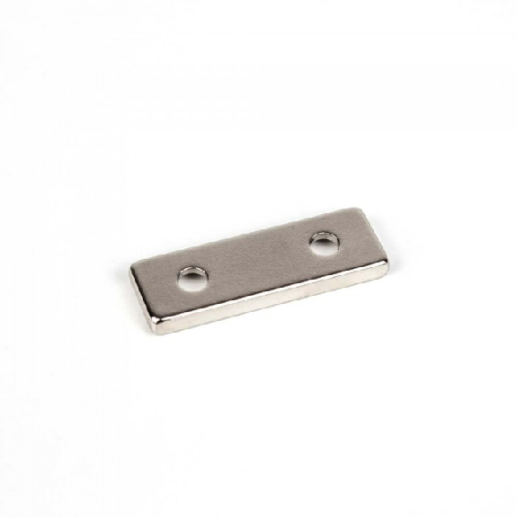 Aimant à trou biseauté 30mm x 10mm x 3mm Puissance 4kg-Lire la description