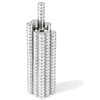 Aimant néodyme rond Diamètre 4mm x 2mm Puissance 0,37kg-Lire la description
