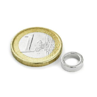 Aimant percé en anneau 10mm x 7mm x 3mm Puissance 1,27kg-Lire la description