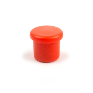 Aimant dans bloc rond orange 10mm x 9mm-Lire la description