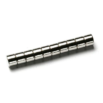 Imán de neodimio redondo Diámetro 4 mm x 3 mm de potencia 0.49 kg-Leer más