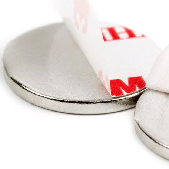 Imán adhesivo diámetro 12 mm x 2 mm de potencia 1,6 kg-Leer más