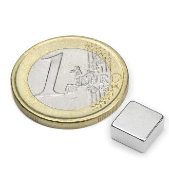 Quadratischer Magnet 8mm x 8 mm x 4 mm Leistung 2,3 kg-Beschreibung lesen