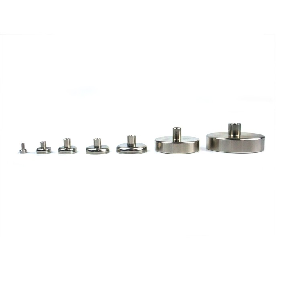 Magnet mit gewindeschaft M5 - Durchmesser 25 mm - Leistung 22 kg-Beschreibung lesen