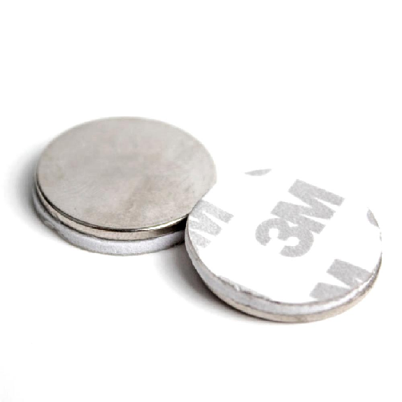 Imán adhesivo diámetro 25 mm x 2 mm de potencia 3,97 kg-Leer más