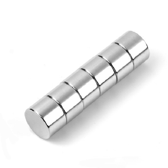 Imán de neodimio redondo Diámetro 12 mm x 8 mm de potencia 4.8 kg-Leer más