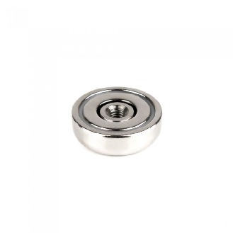 Aimant à trou taraudé 25mm filetage M5 Puissance 14kg-Lire la description