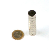 Imán de neodimio redondo Diámetro 15 mm x 5 mm de potencia 5.87 kg
