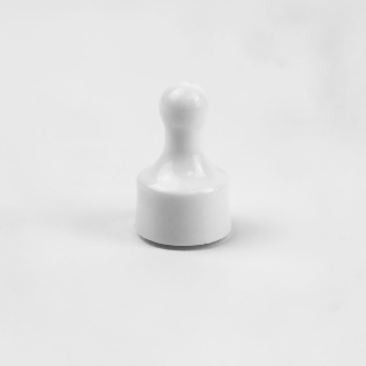 Pion magnétique blanc 12mm x 20mm-Lire la description