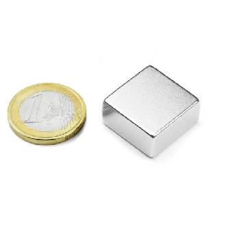 Aimant carré néodyme 20mm x 20mm x 10mm Puissance 16,1kg-Lire la description